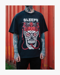 DEATH TRAITORS T-SHIRT - FADED BLACK