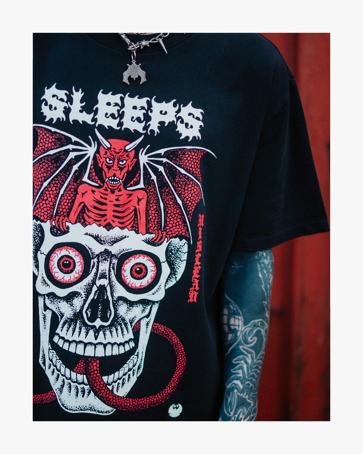 DEATH TRAITORS T-SHIRT - FADED BLACK