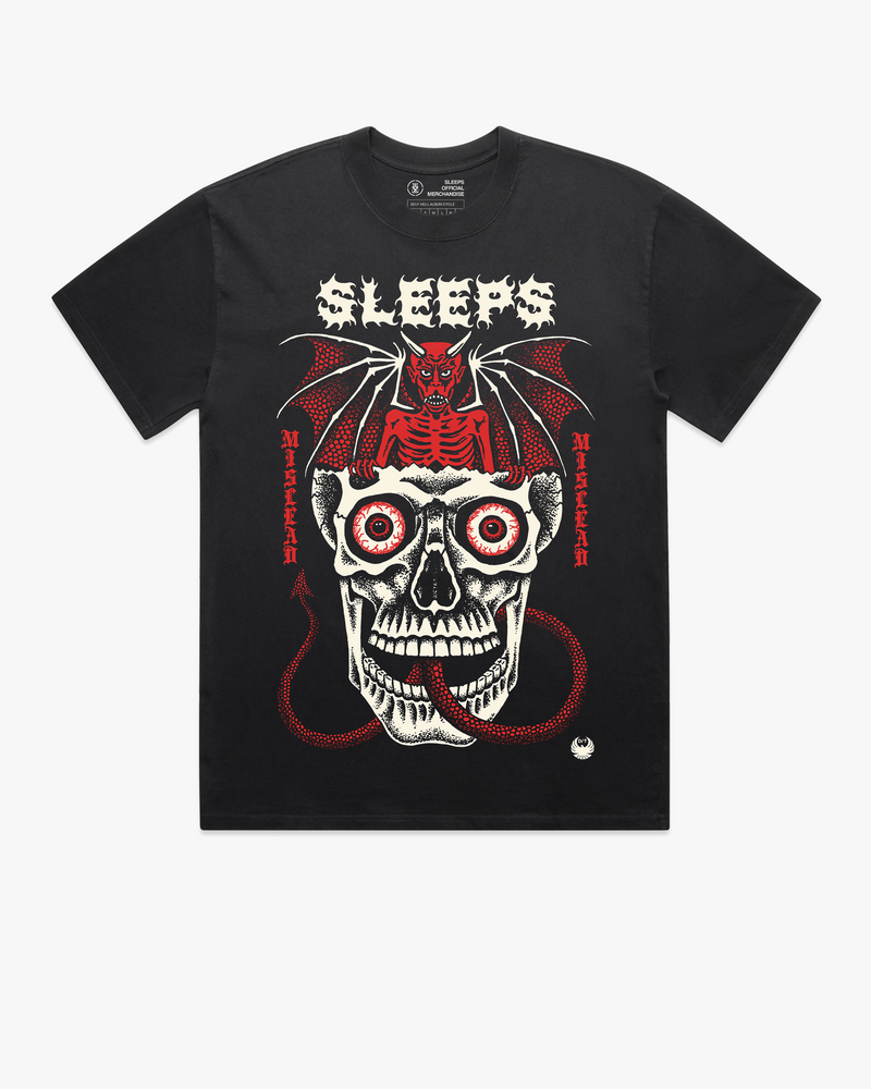 DEATH TRAITORS T-SHIRT - FADED BLACK