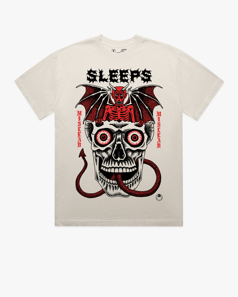 DEATH TRAITORS T-SHIRT - BONE