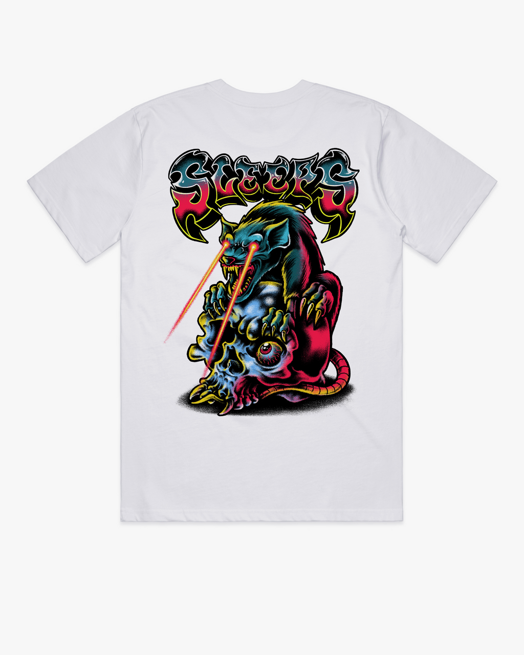 LASER RAT WHITE T-SHIRT