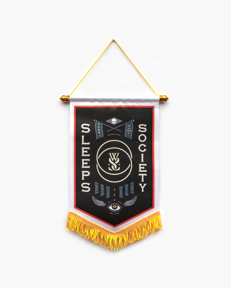 SLEEPS SOCIETY PENNANT