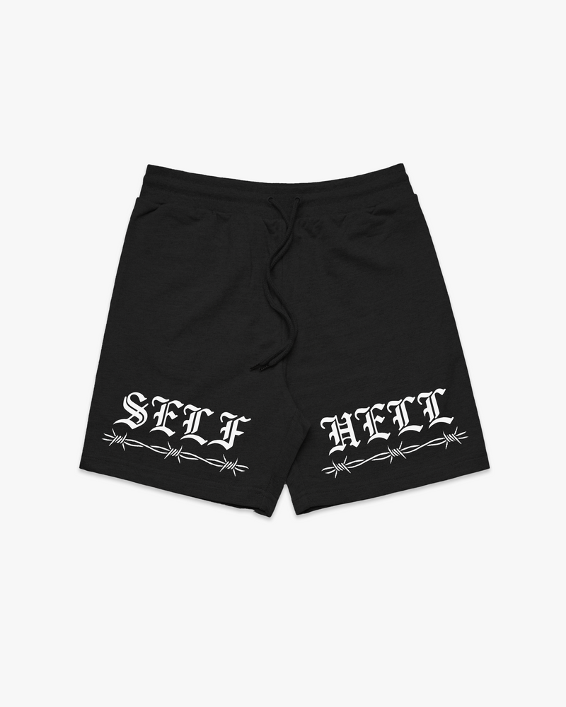 SELF HELL SHORTS - BLACK