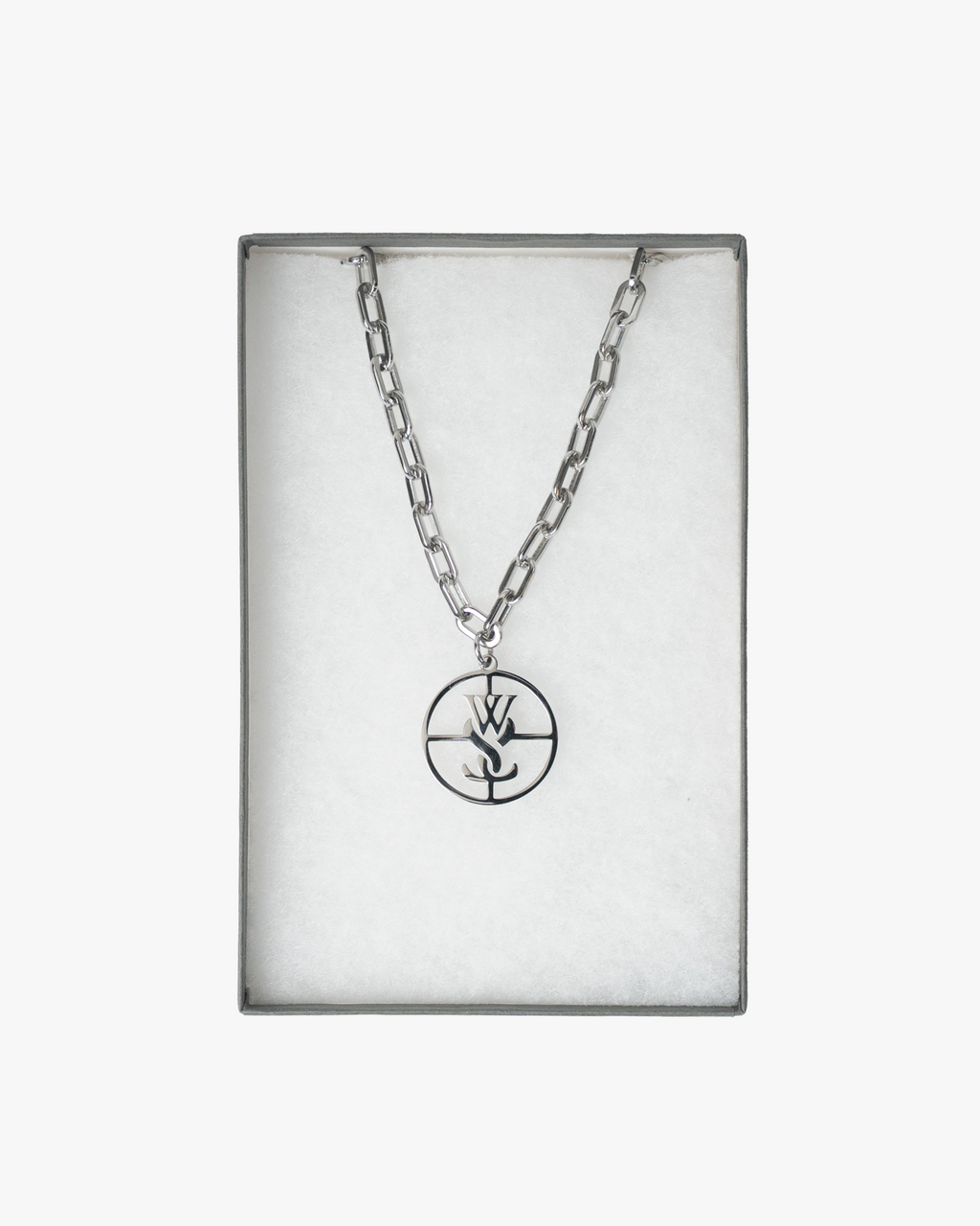 SILVER TARGET NECKLACE