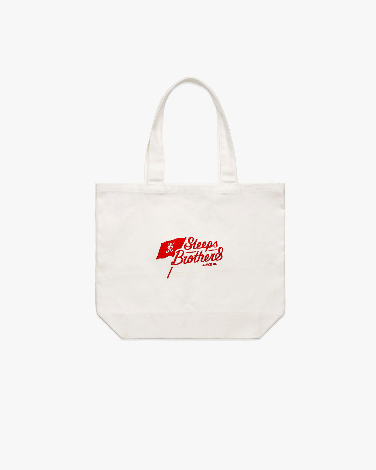 SLEEPS BROTHERS EMBROIDERED TOTE