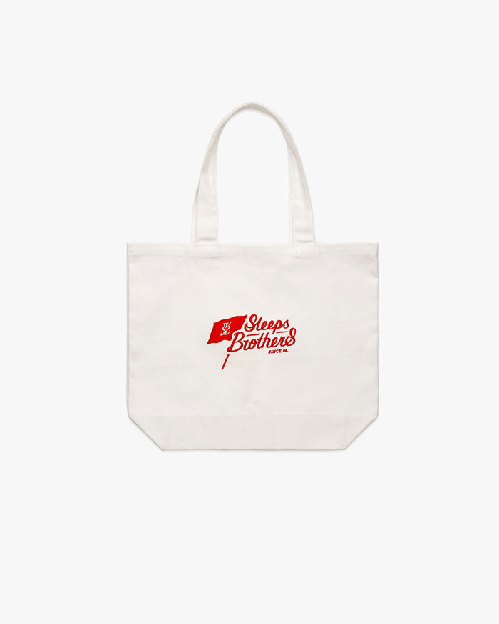 SLEEPS BROTHERS EMBROIDERED TOTE