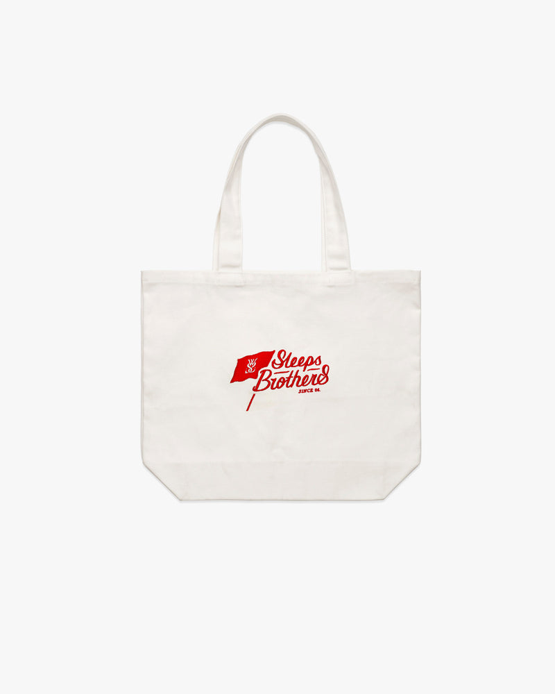 SLEEPS BROTHERS EMBROIDERED TOTE